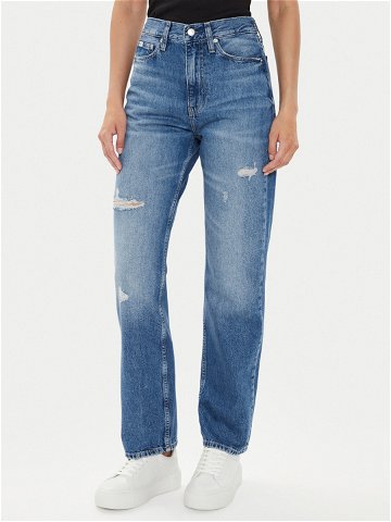 Calvin Klein Jeans Jeansy J20J223888 Modrá Straight Fit