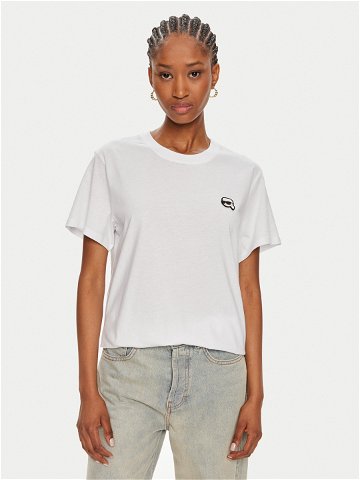 KARL LAGERFELD T-Shirt Ikonik 2 0 245W1712 Bílá Regular Fit