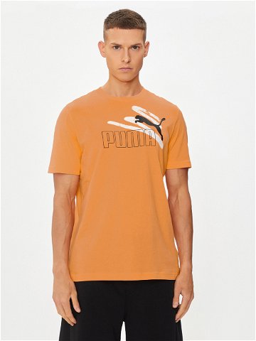 Puma T-Shirt Ess Logo 678988 Oranžová Regular Fit