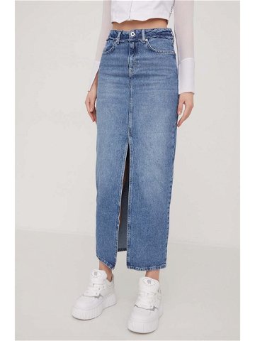 Džínová sukně Karl Lagerfeld Jeans maxi