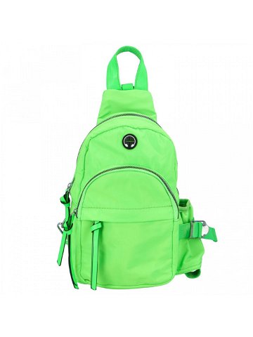 Dámský batoh fialový zářivě zelený – Paolo bags Varvaras