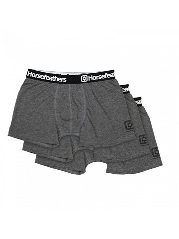 Horsefeathers Dynasty 3-Pack Boxer Shorts Heather Anthracite