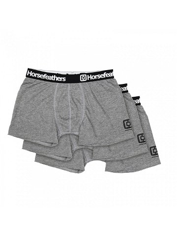 Horsefeathers Dynasty 3-Pack Boxer Shorts Heather Gray
