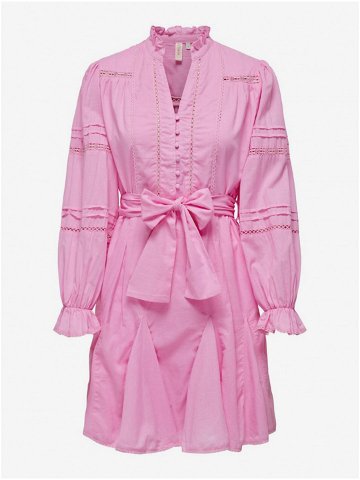 Růžové dámské šaty ONLY Eva