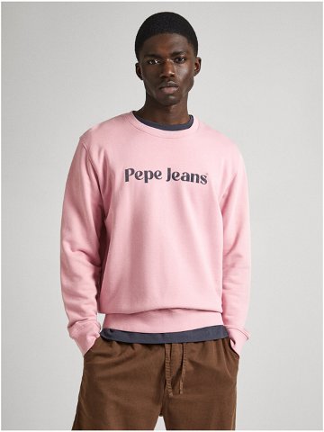 Růžová pánská mikina Pepe Jeans