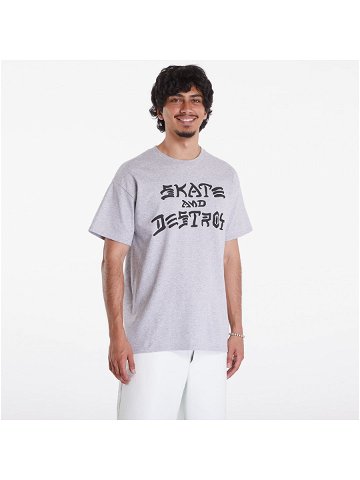 Thrasher Skate And Destroy T-Shirt Melange Grey