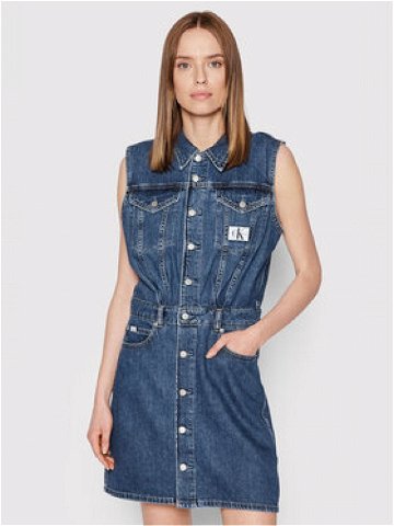 Calvin Klein Jeans Džínové šaty J20J218479 Tmavomodrá Regular Fit