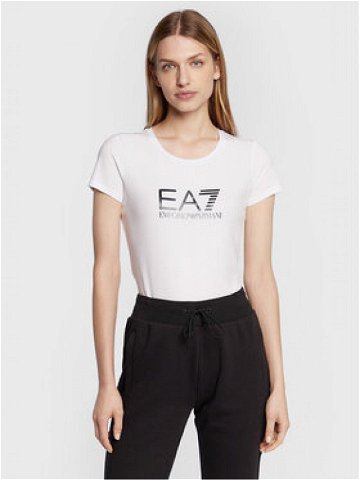 EA7 Emporio Armani T-Shirt 8NTT66 TJFKZ 0102 Bílá Slim Fit