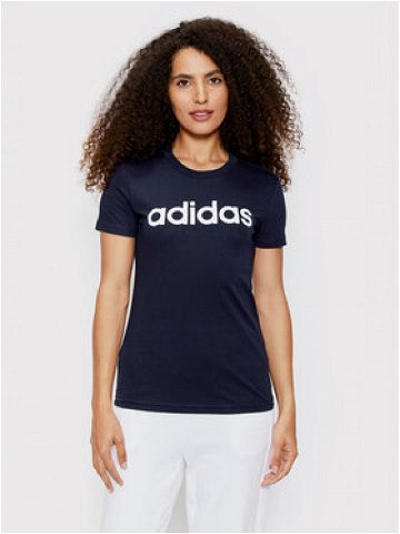 Adidas T-Shirt Loungewear Essentials Logo H07833 Tmavomodrá Slim Fit