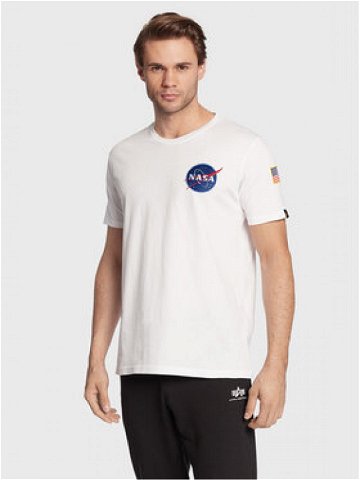Alpha Industries T-Shirt Space Shuttle 176507 Bílá Regular Fit
