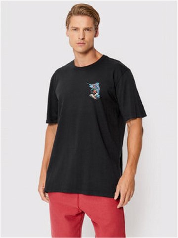Hurley T-Shirt Trippy Fish MTS0029890 Černá Regular Fit