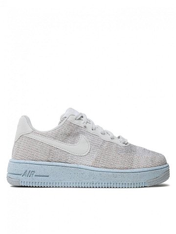 Nike Sneakersy AF1 Crater Flyknit GS DH3375 101 Šedá