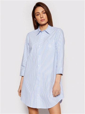 Lauren Ralph Lauren Noční košile I815197 Světle modrá Regular Fit