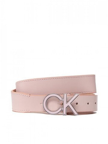 Calvin Klein Dámský pásek Re-Lock Inlay Logo Belt 30Mm K60K609607 Růžová