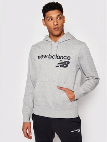 New Balance Mikina C C F Hoodie MT03910 Šedá Relaxed Fit
