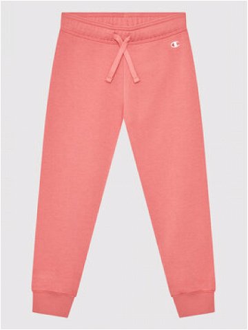 Champion Teplákové kalhoty Logo Stretch 404451 Růžová Regular Fit