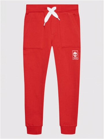 Timberland Teplákové kalhoty T24B99 S Červená Regular Fit