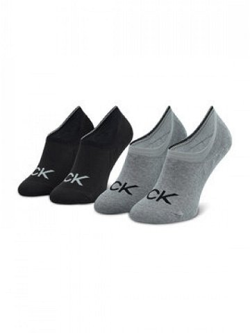 Calvin Klein Sada 2 párů pánských ponožek 701218716 Šedá