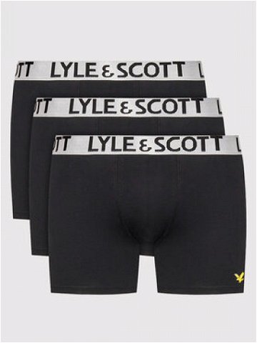 Lyle & Scott Sada 3 kusů boxerek Christopher LS-UW-F-023-2222 Černá