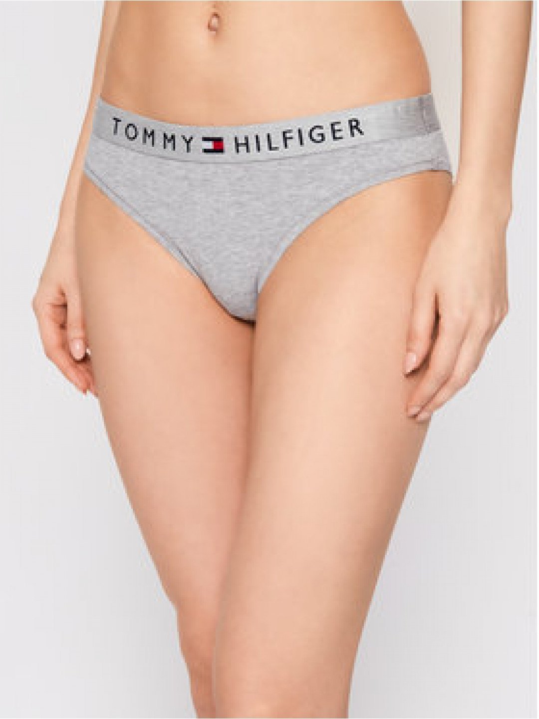 Tommy Hilfiger Klasické kalhotky Bikini UW0UW01566 Šedá