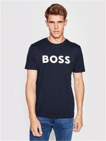 Boss T-Shirt Thinking 1 50481923 Tmavomodrá Regular Fit