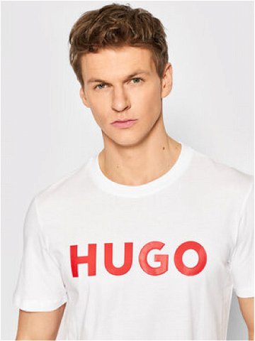 Hugo T-Shirt Dulivio 50467556 Bílá Regular Fit