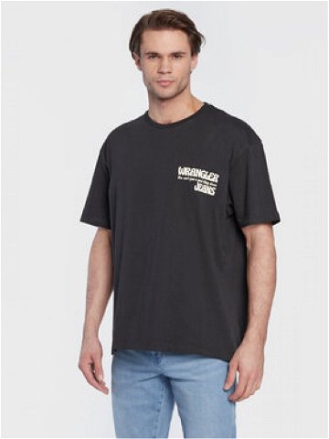 Wrangler T-Shirt Slogan W70NEEXV6 112321205 Černá Relaxed Fit
