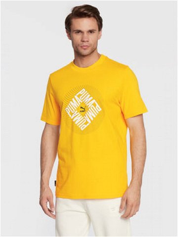 Puma T-Shirt Swxp Graphic 535658 Žlutá Regular Fit