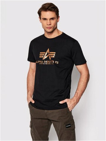 Alpha Industries T-Shirt Basic Foll Print 100501FP Černá Regular Fit