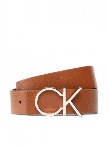 Calvin Klein Dámský pásek Re-Lock Ck Rev Belt 30mm K60K610156 Hnědá