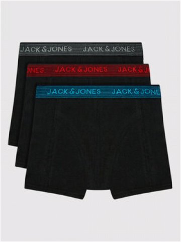 Jack & Jones Junior Sada 3 kusů boxerek Waistband 12203513 Černá