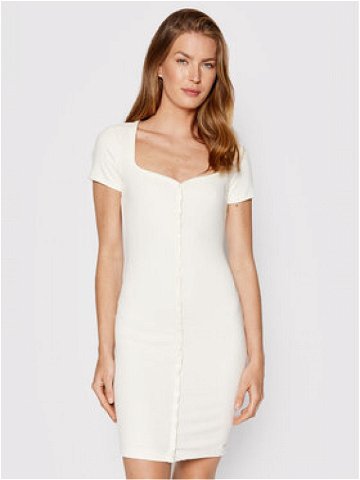 Guess Každodenní šaty WBGK01 KB9E2 Bílá Slim Fit