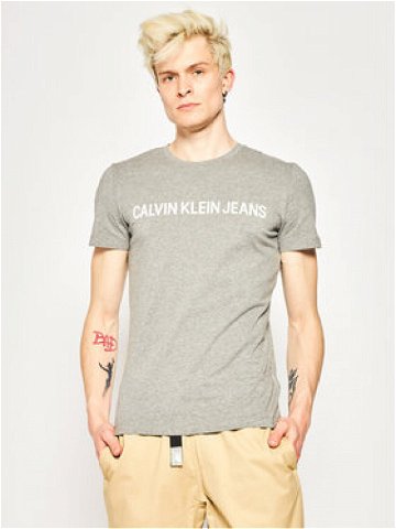 Calvin Klein Jeans T-Shirt Core Institutional Logo J30J307855 Šedá Regular Fit