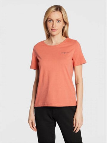 4F T-Shirt H4Z22-TSD028 Oranžová Regular Fit