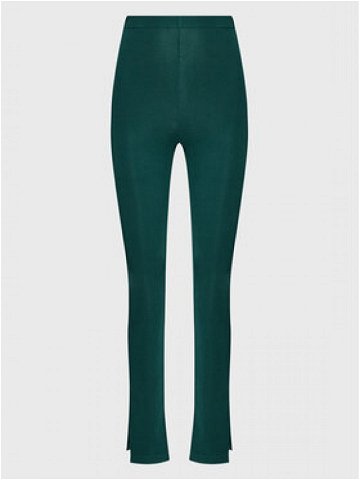 Reebok Kalhoty z materiálu Wde Trend HG1171 Zelená Slim Fit