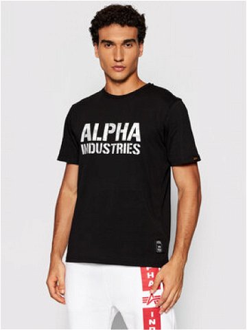 Alpha Industries T-Shirt Camo Print 156513 Černá Regular Fit
