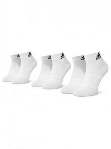 Adidas Sada 3 párů nízkých ponožek unisex Light Ank 3PP DZ9435 Bílá
