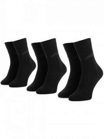 Tom Tailor Sada 3 párů dámských vysokých ponožek 9703 Černá