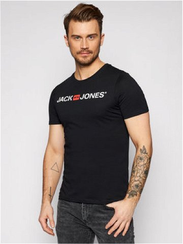 Jack & Jones T-Shirt Jjecorp Logo 12137126 Černá Slim Fit