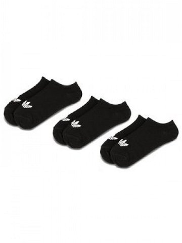 Adidas Sada 3 párů nízkých ponožek unisex Trefoil Liner S20274 Černá
