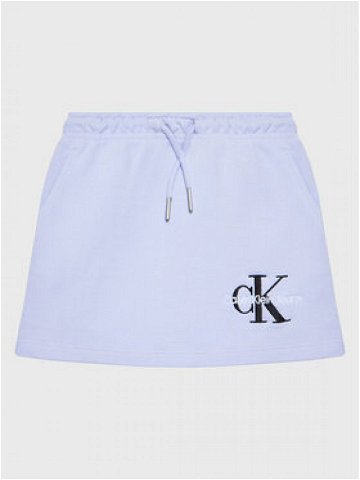 Calvin Klein Jeans Sukně Monogram Off Placed IG0IG01578 Fialová Regular Fit