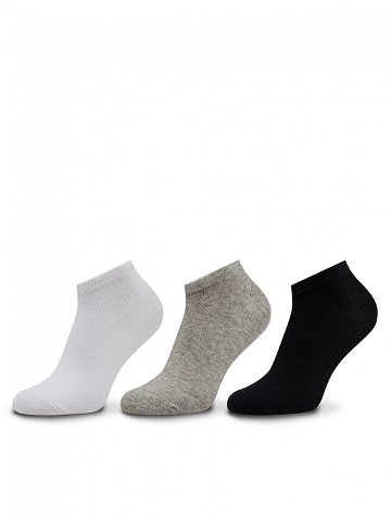 Fila Sada 3 párů nízkých ponožek unisex Calza Invisibile F9100 Barevná