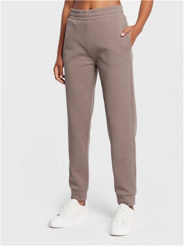 Calvin Klein Teplákové kalhoty Micro Logo Essential K20K204424 Hnědá Regular Fit