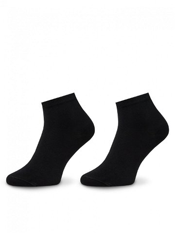 Tommy Hilfiger Sada 2 párů dámských nízkých ponožek Dobotex BV 373001001 Černá