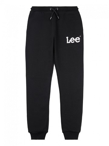 Lee Teplákové kalhoty Wobbly Graphic LEE0011 Černá Regular Fit