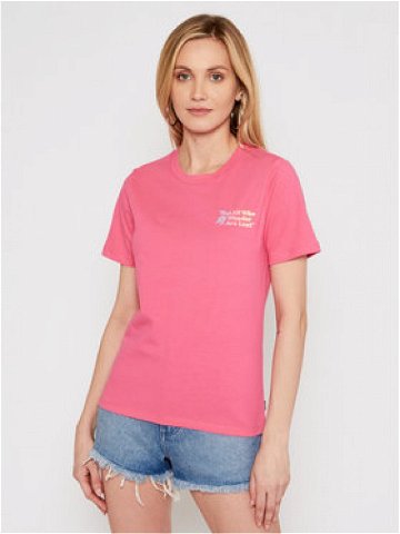 Converse T-Shirt Exploration Team 10022260-A03 Růžová Standard Fit