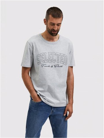 Selected Homme T-Shirt Bene 16085656 Šedá Regular Fit