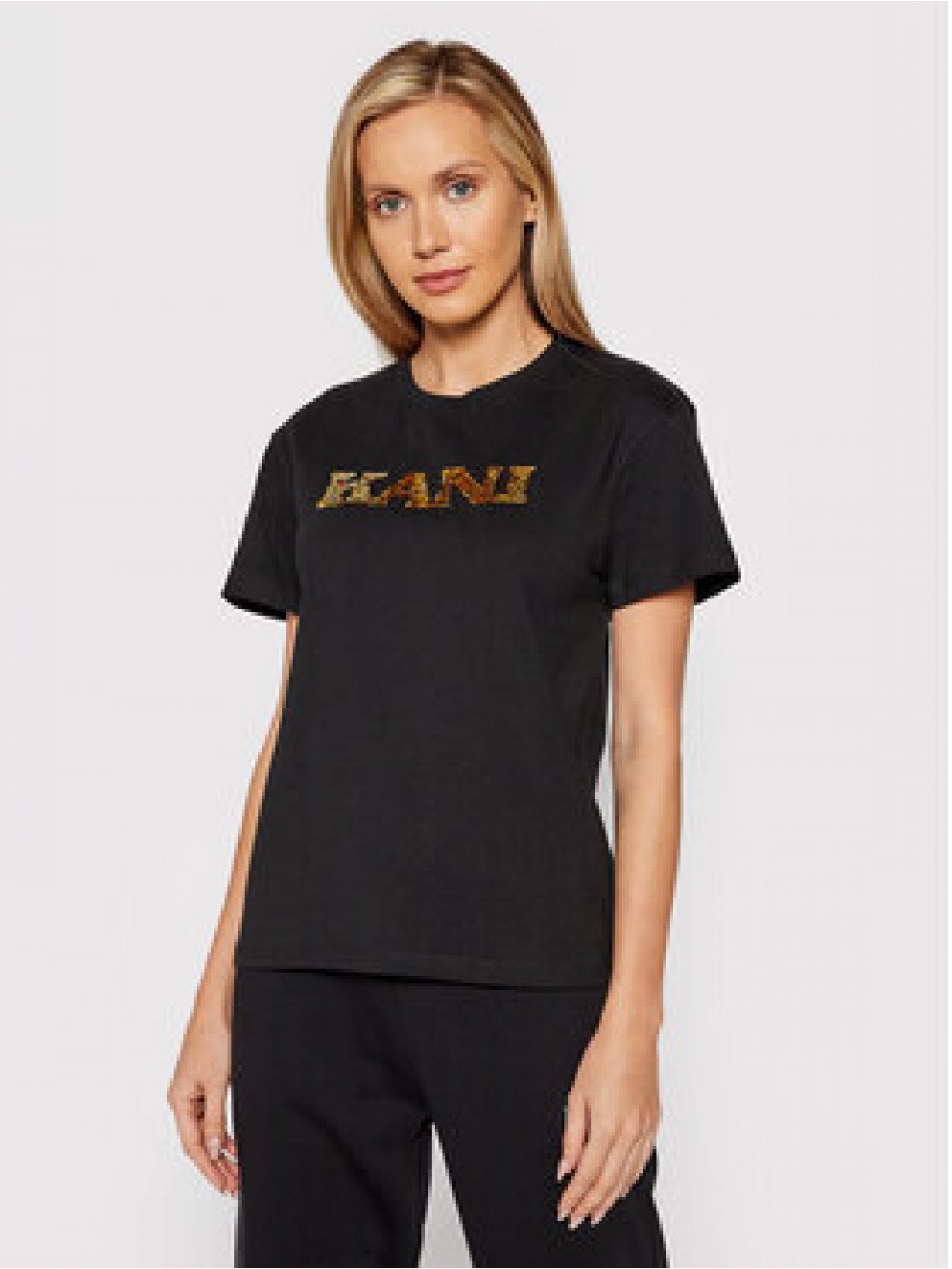 Karl Kani T-Shirt Retro Sequins 6137079 Černá Regular Fit