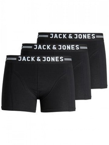 Jack & Jones Sada 3 kusů boxerek Sense 12081832 Černá