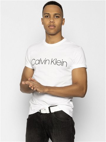 Calvin Klein T-Shirt Front Logo K10K104063 Bílá Regular Fit